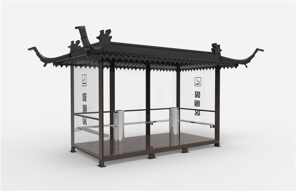 大翘脚密封仿古吸烟亭